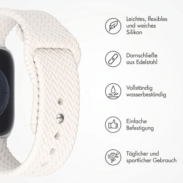 imoshion Geflochtenes Silikonarmband für Apple Watch | 38/40/41/42 mm - Polarstern