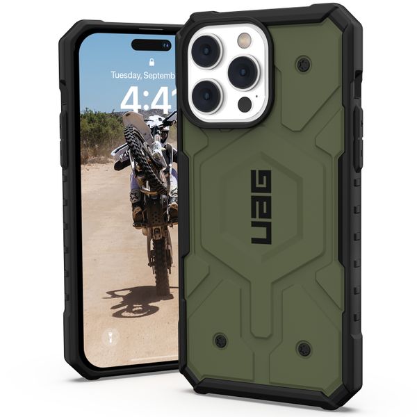 UAG Pathfinder Case MagSafe für das iPhone 14 Pro Max - Olive