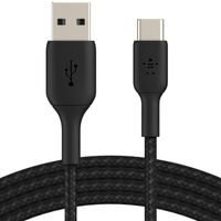 Belkin Boost↑Charge™ Braided USB-C-zu-USB-Kabel - 2 Meter - Schwarz