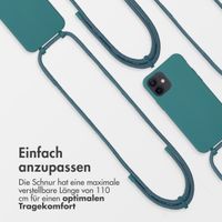 imoshion Color Backcover mit abnehmbarem Handykette und MagSafe Apple iPhone 12 (Pro) - Dunkelgrün