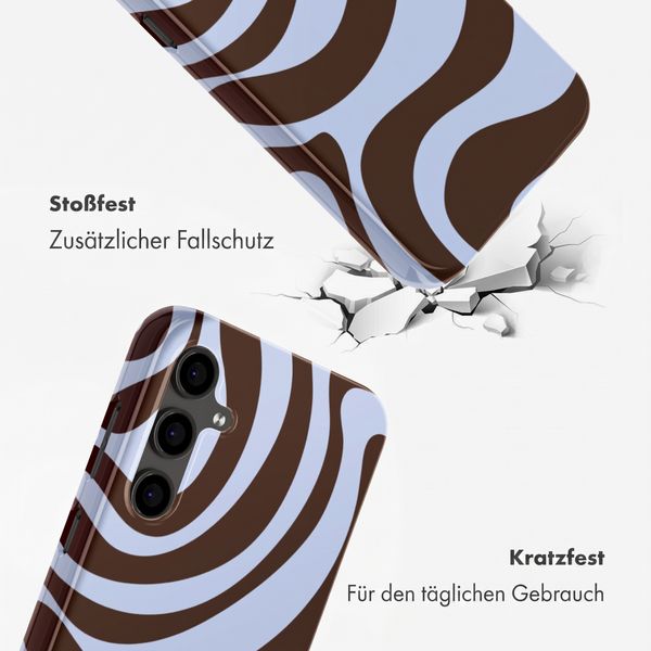 Selencia Vivid Back Cover Samsung Galaxy S24 FE - Dream Swirl Chocolate