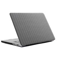 Selencia Cover mit gewebter Oberfläche für das MacBook Pro 13 Zoll (2020 / 2022) - A2289 / A2251 / A2338 - Grau