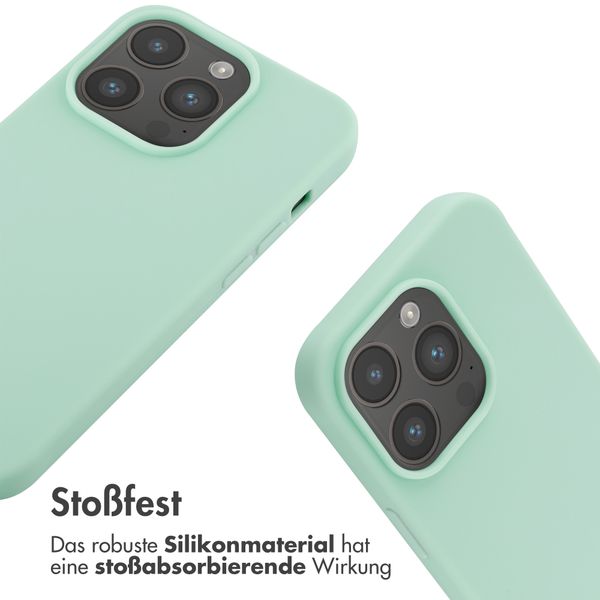 imoshion Silikonhülle mit Band für das iPhone 14 Pro - Mintgrün