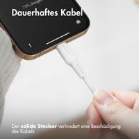 imoshion ﻿Lightning- auf USB-C-Kabel – nicht MFi-zertifiziert  – Geflochtenes Gewebe  – 1 m – Weiß