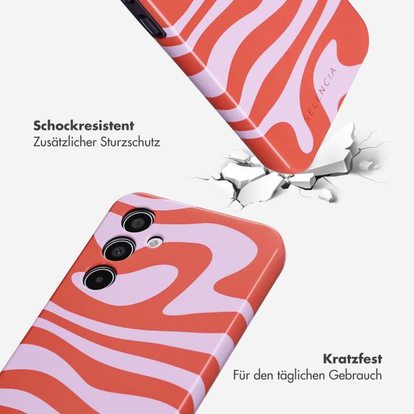 Selencia Vivid Tough Back Cover für das Samsung Galaxy A35 - Dream Swirl Pink