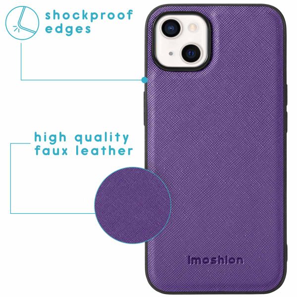 imoshion Luxuriöse Portemonnaie-Klapphülle iPhone 13 - Violett