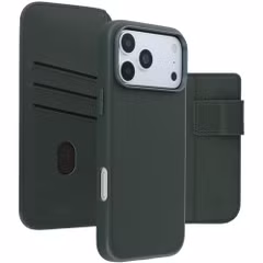 Accezz 2-in-1 Klapphülle aus Leder mit MagSafe Apple iPhone 18 Pro / 17 Pro - Cedar Green