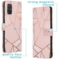 imoshion Design TPU Klapphülle Samsung Galaxy A71 - Pink Graphic