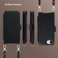 Selencia Riva Bookcase mit MagSafe und Handgelenkband Apple iPhone 16e - Schwarz