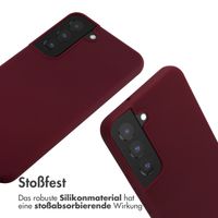 imoshion SilikonHülle mit Band Samsung Galaxy S22 - Dunkelrot