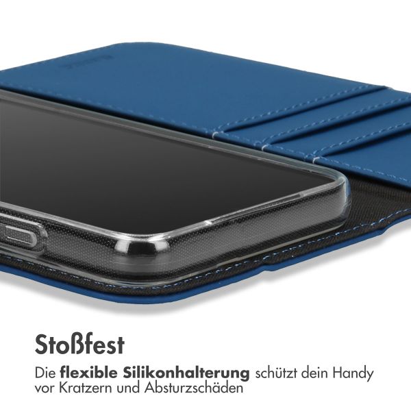 Accezz Wallet TPU Klapphülle für das iPhone 14 Pro - Dunkelblau