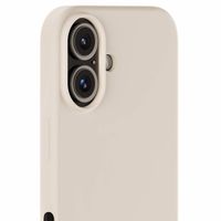 Holdit Silicone Case für das iPhone 16 - Light Beige