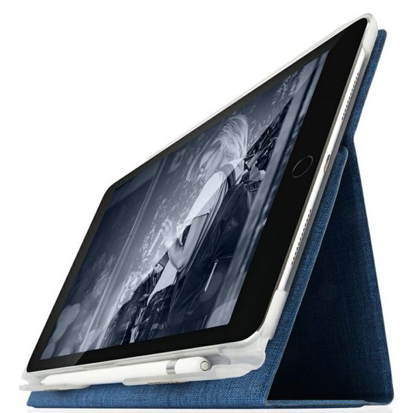 Atlas Klapphülle Apple iPad 6 (2018) 9.7 Zoll / iPad 5 (2017) 9.7 Zoll - Blau