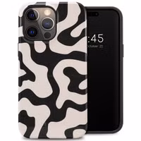Selencia Vivid Tough Back Cover für das Apple iPhone 14 Pro Max - Art Wave Black
