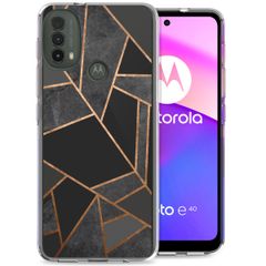 imoshion Design Hülle für das Motorola Moto E30 / E40 - Black Graphic