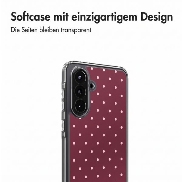 imoshion Design Hülle Samsung Galaxy A56 - Polka Dot Bordeaux