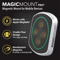 Scosche MagicMount Pro2 Flush mount - Handyhalterung Auto - Universell - Magnetisch und MagSafe - Schwarz