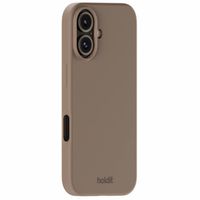 Holdit Silicone Case für das iPhone 16 - Mocha Brown