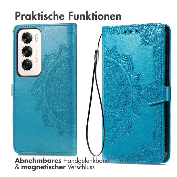 imoshion Mandala Klapphülle Oppo Reno 12 Pro - Türkis