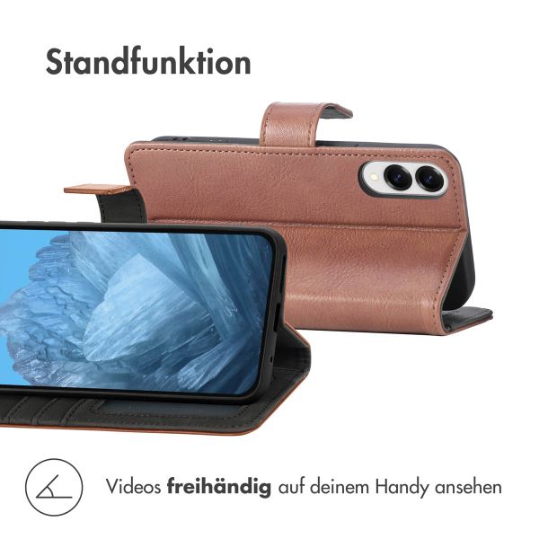 imoshion Luxuriöse Klapphülle Samsung Galaxy S25 Edge - Braun