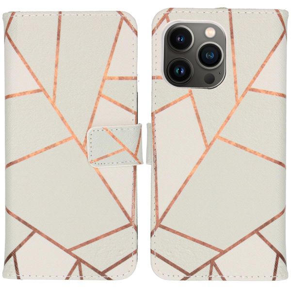 imoshion Design TPU Klapphülle für das iPhone 13 Pro - White Graphic