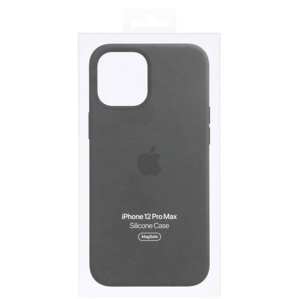 Apple Silikon-Case MagSafe Apple iPhone 12 Pro Max - Black