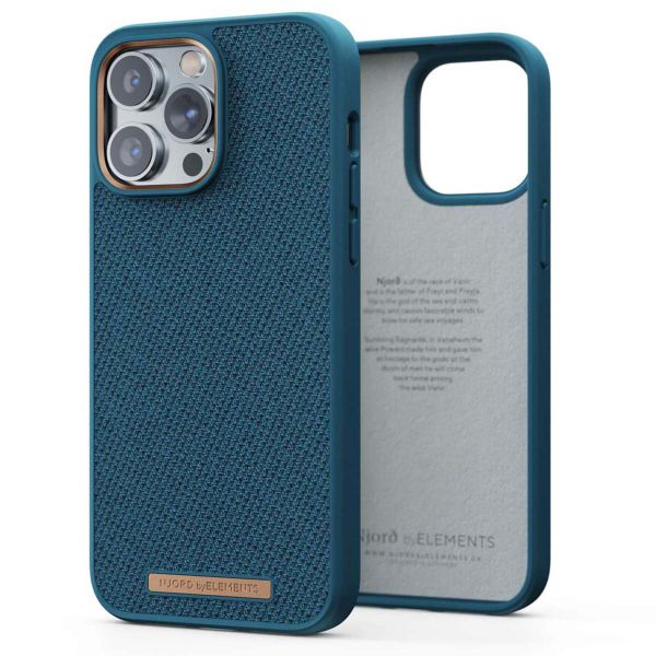 Njorð Collections Fabric Case für das iPhone 14 Pro Max - Deep Sea