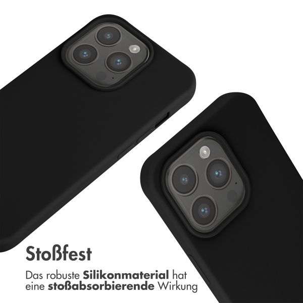 imoshion SilikonHülle mit Band Apple iPhone 15 Pro - Schwarz