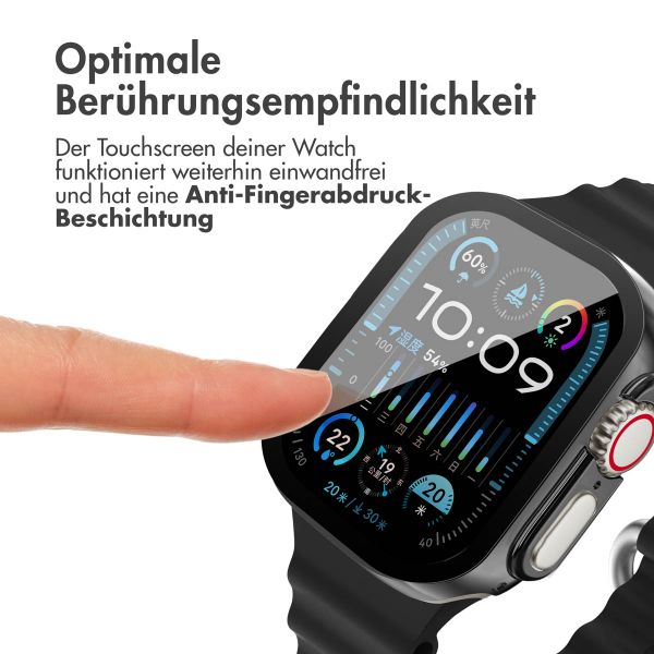 imoshion Full Cover glänzendes Hard Case für das Apple Watch Ultra / Ultra 2 / Ultra 3 - 49 mm - Schwarz