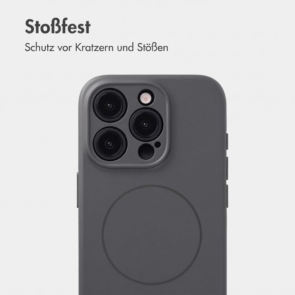 Accezz Grip Backcover mit MagSafe Apple iPhone 15 Pro - Grau