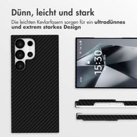 Accezz MagSafe Kevlar Hülle Samsung Galaxy S24 Ultra - Schwarz