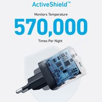 Anker Wandladegerät 323 | 33 Watt Schnellladegerät - USB-A + USB-C - Schwarz