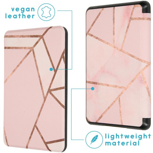 imoshion Design Slim Hard Case Sleepcover für das Amazon Kindle Paperwhite 4 (2018) - Pink Graphic