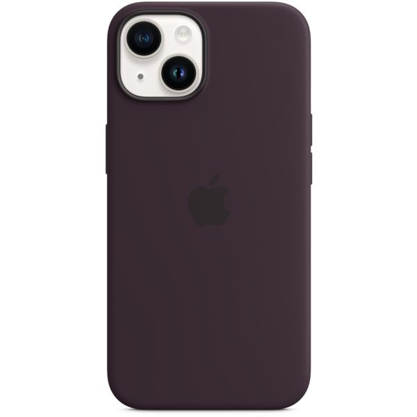 Apple Silikon-Case MagSafe für das iPhone 14 - Elderberry