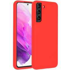 Accezz Liquid Silikoncase Samsung Galaxy S22 Plus - Rot