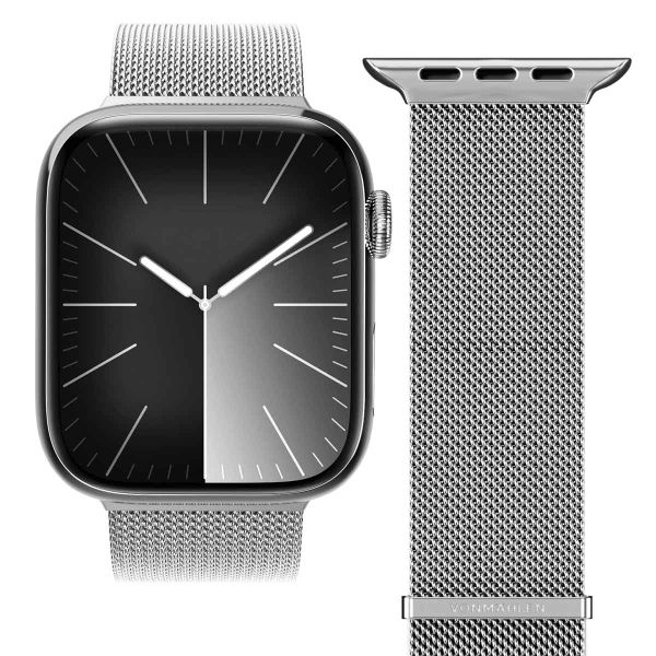 Vonmählen Milanese Loop 2 Armband für deine Apple Watch | 38/40/41/42 mm - Silber