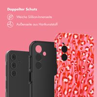 Selencia Vivid Tough Back Cover für das Samsung Galaxy A15 - Wild Spots Lipstick