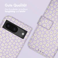 imoshion Design Klapphülle für das Google Pixel 8a - White Daisy