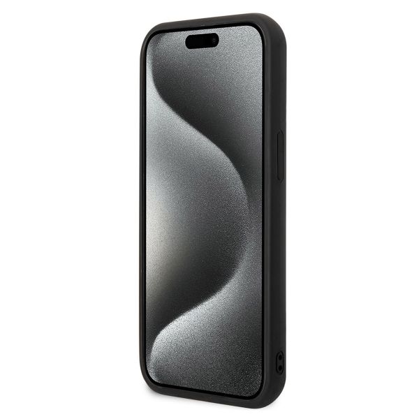 Karl Lagerfeld Karl & Choupette 3D Rubber Hardcase Backcover für das iPhone 15 - Schwarz