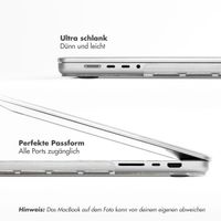 Selencia Glitzer Cover Apple MacBook Pro 13 Zoll (2020 / 2022) - Transparent