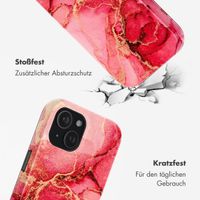 Selencia Vivid Tough Back Cover mit MagSafe für das iPhone 15 - Rosy Marble