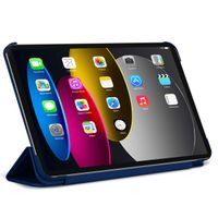 Decoded Textured Sillicon Slim Cover Apple iPad 11 (2025) 11 Zoll A16 / iPad 10 (2022) 10.9 Zoll - Navy Peony