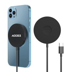 Accezz Wireless MagSafe Ladegerät USB-C - 1 Meter - Schwarz