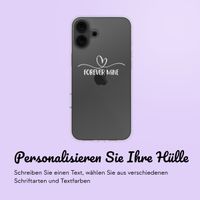 Hülle mit eigenem Foto und/oder Text Apple iPhone 16 - Sierlijk hartje