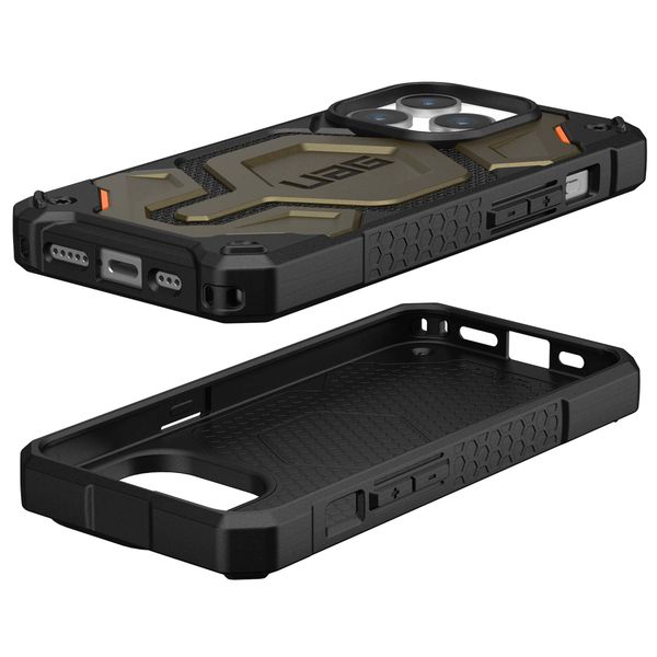 UAG Monarch Pro Backcover für das iPhone 15 Pro - Kevlar Element Green