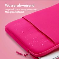 imoshion Laptop Hülle 15-16 Zoll - Laptop Sleeve mit Fach - Hot Pink