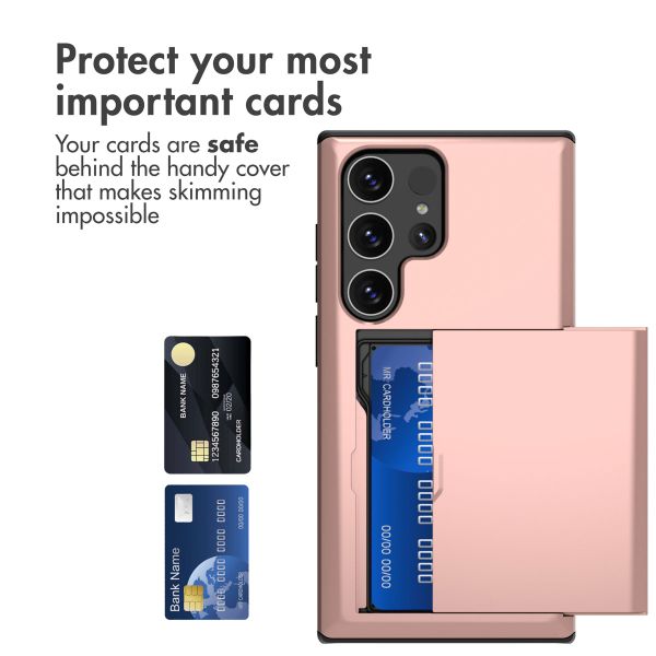 imoshion Backcover mit Kartenfach Samsung Galaxy S24 Ultra - Rosé gold