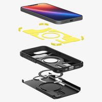 Spigen Tough Armor Backcover MagSafe Apple iPhone 16e - Schwarz