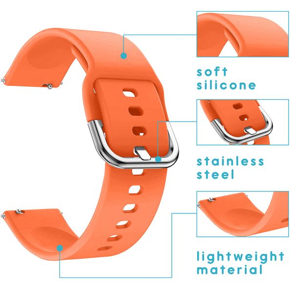 imoshion Silikonband für das  Samsung Galaxy Watch 4 / 5 / 6 / 7 / FE (20 mm) - Orange