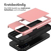 imoshion Backcover mit Kartenfach für das iPhone 15 Pro - Rose Gold